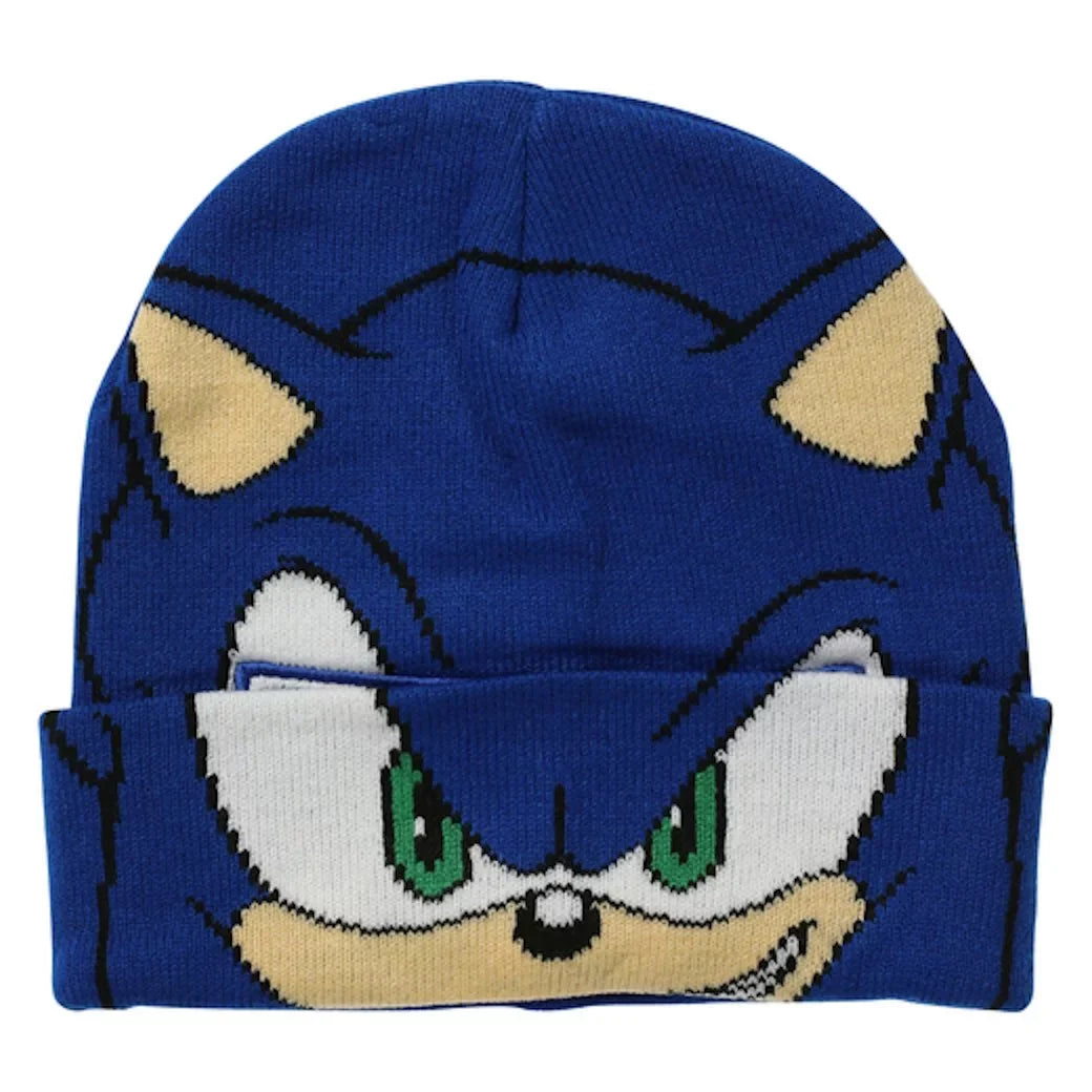Hedgehog Hat Sonic Roll-Down Beanie the