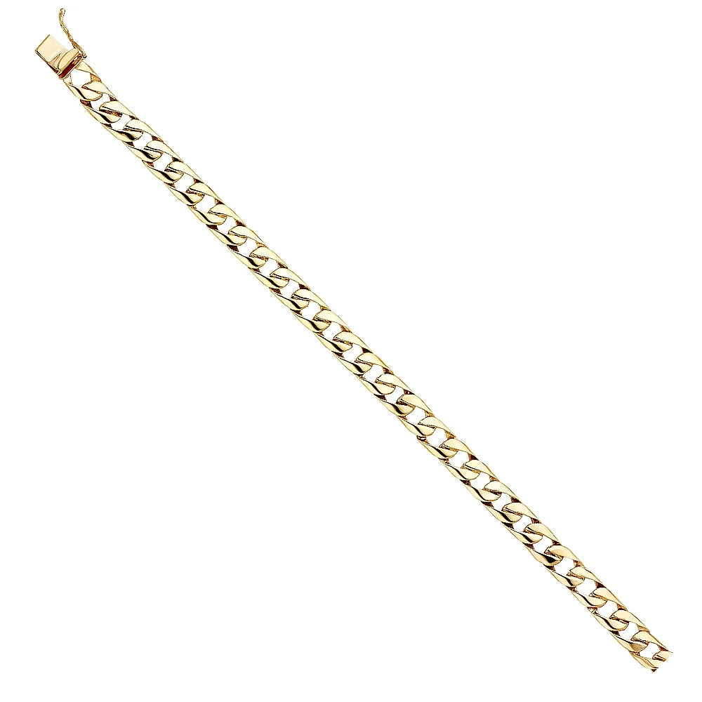Yellow 14k 14.7 14KY Gift | Men Cuban Jewelry Bracelets for Link Gold Chain Weight 8" Men’s Bracelet Elegant Women - for | and Gold |