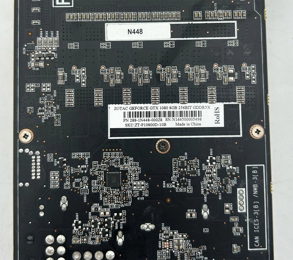 GDDR5X PCIE3.0 - (Good) -P10800D-10B Pre-Owned 1080 8GB GeForce