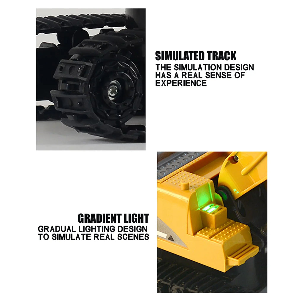 Engineering Plastic Alloy Trucks Car ExcavaTOr Mini 1:24 Electri Christmas