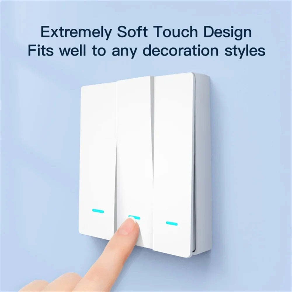 with/without Smart ZigBee 2/3 Light Life with Alexa Google Switch Neutral Way Wire Needed Tuya Smart Works 2mqtt Capacitor No