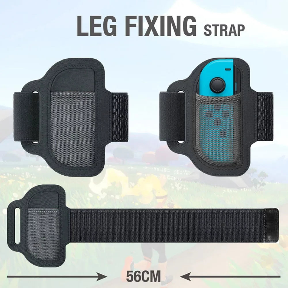 Ring Yoga Somatosensory Game Sport Nintend Ring Leg Anti-Slip Switch For Grips For Adjustable Strap Fitness Set