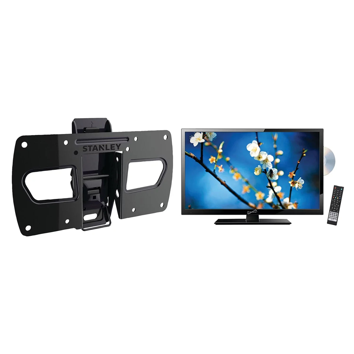 Mount Combo 22" Stanley Tilt -EC3103T (-2212) (1080P) and Portable Full Supersonic / Class Wall