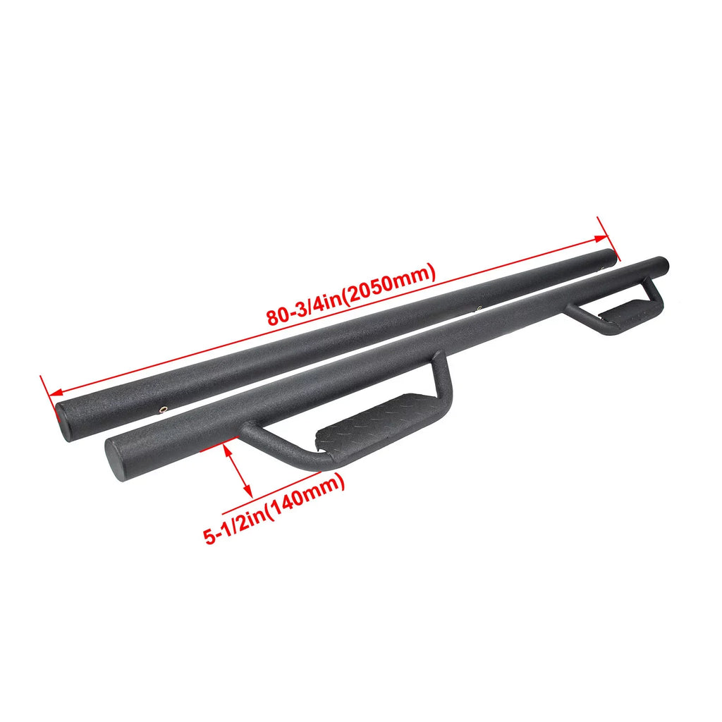 Side Steps Toyota Bar Cab Hoop Black Nerf Board Bars Dropped Door for Matte Tacoma Double/Crew 2005-2023 Running Steps Kojem
