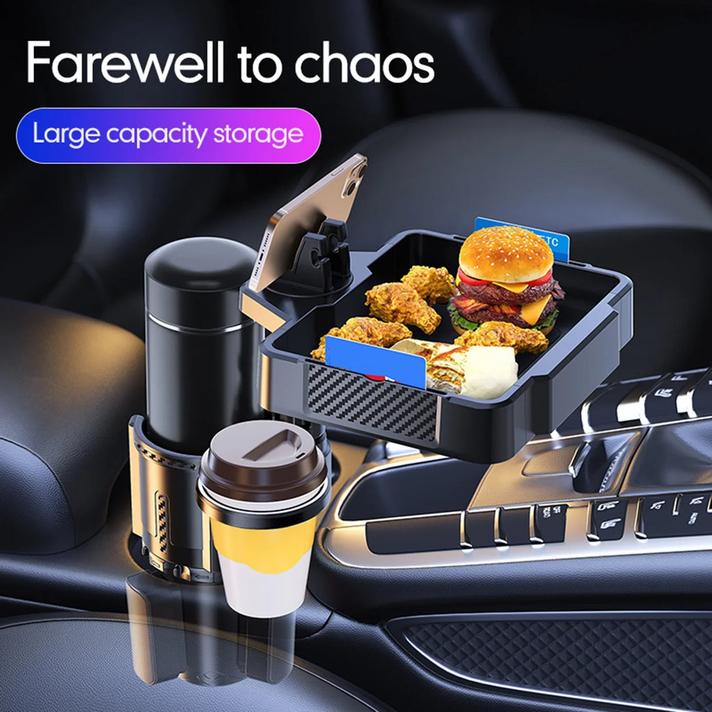 Multifunctional Storage Holder, Tray, Car Space the 4IN1 Expanding Conveniently Adjustable for moobody Design Dual Holder Car in Cup