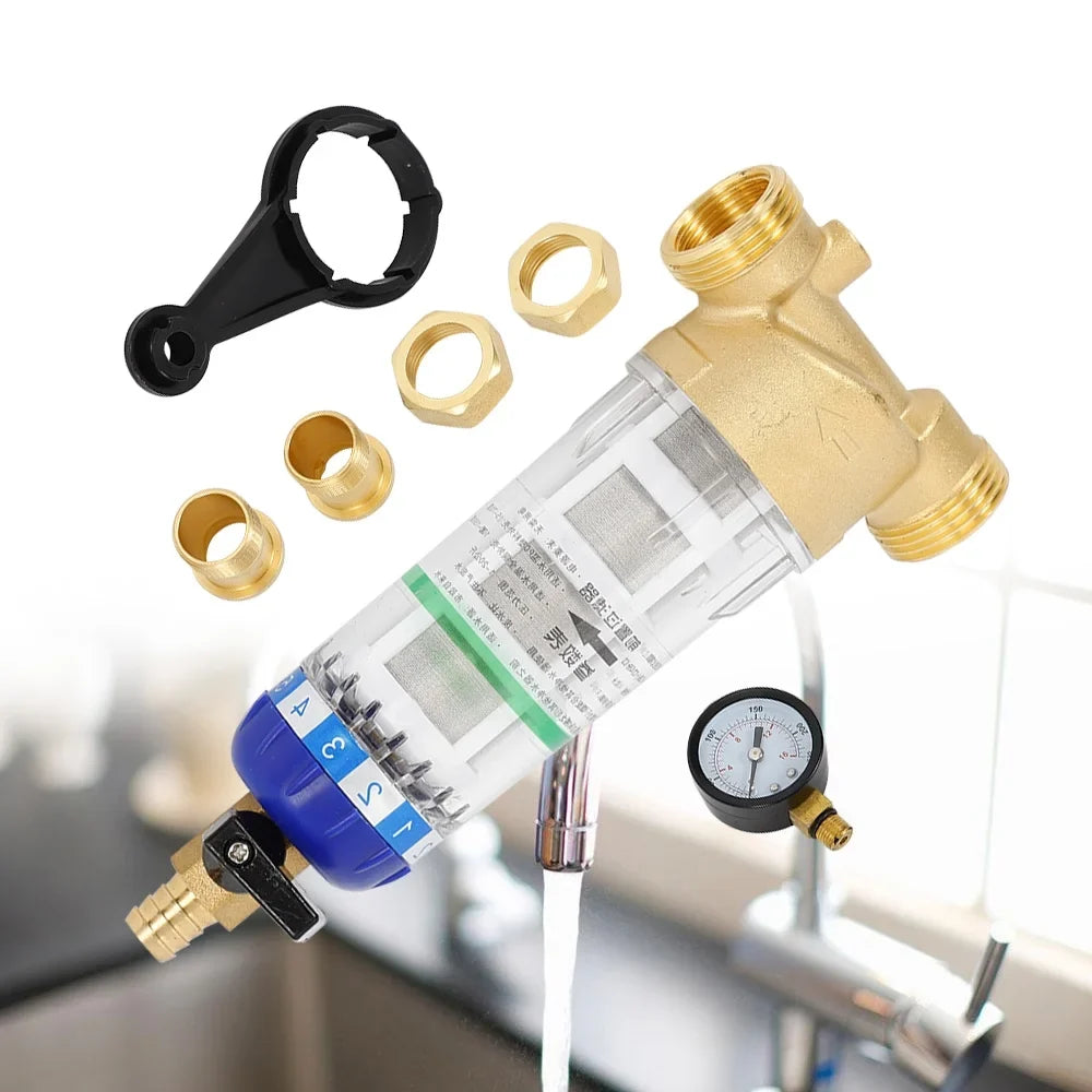 Filter Pre-filter Sediment Sediment Down Sand Moisture 50℃ Moisture for Filter Reusable Spin Moisture Moisture Pipe Home Filter Remove