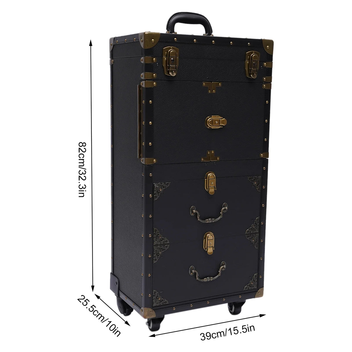 Holder Box Stylist Aiqidi Tool Barber with Train Trolley Lockable Makeup Salon Beauty Hairdressing Luggage Cosmetic Case Travel Organizer Hair Rolling Dryer