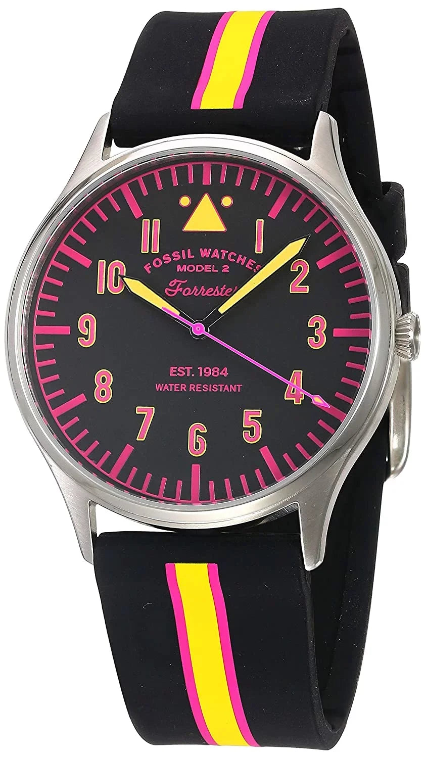 Fossil Quartz Dial Movement FS5613 Forrester Men's Watches Black