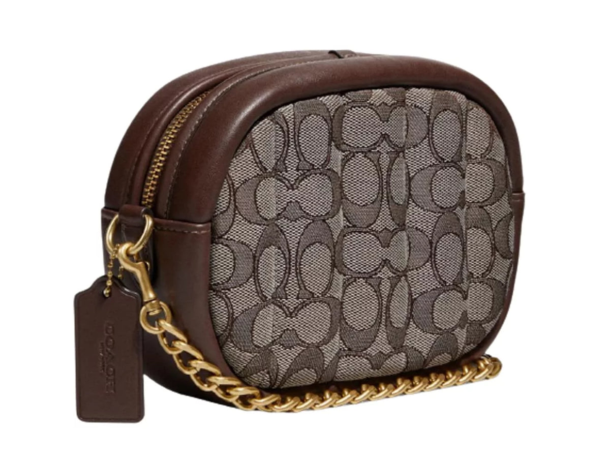 Small Signature Bag Coach Camera Jacquard