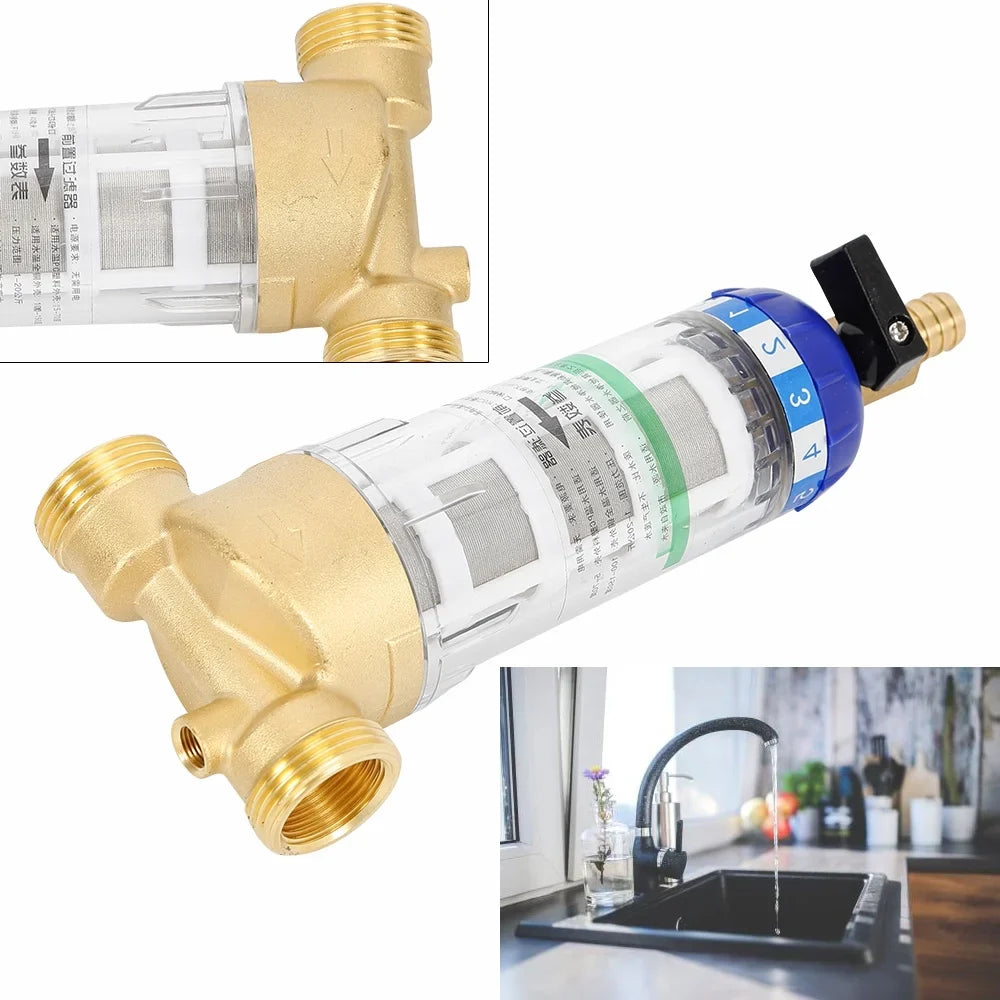 Filter Pre-filter Sediment Sediment Down Sand Moisture 50℃ Moisture for Filter Reusable Spin Moisture Moisture Pipe Home Filter Remove