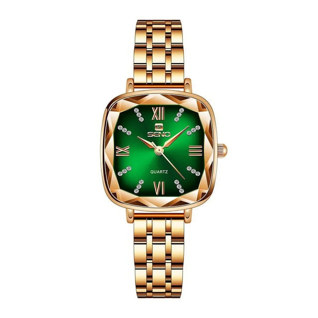 For 2022 Wrist Watch Stainless feminino Gold relogio Female Lady Watches Luxury Women Square Clock Steel Women Watch Rose Brand