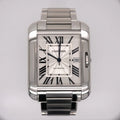 Stainless Anglaise Watch Tank by 37mm Silver Cartier 49mm 3507 Steel Mens Dial