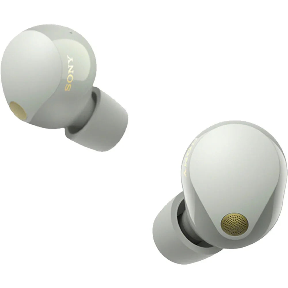 '-C Canceling (Black), Bundle Noise Case Enhanced -A Sony Wireless to -1000XM5 Memory Foam Cable Industry Tips, 1 Pack (Silver) with Silicone Ear Earbuds Protection & Leading Truly
