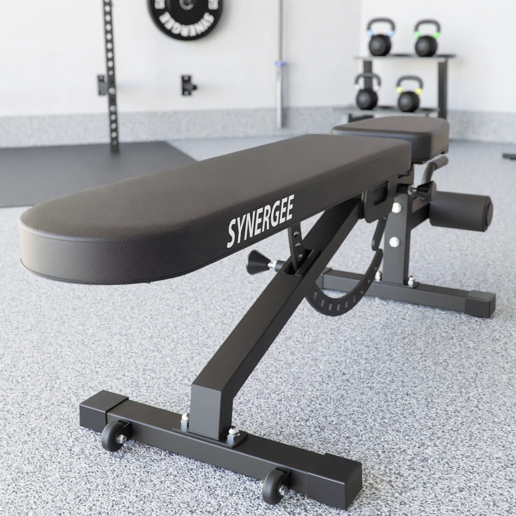 Workouts. Weight for Adjustable and Excellent Workout Barbell Dumbbell Synergee & Press Decline Bench Garage Bench. Exercises Incline Home for Commercial, Gym. &