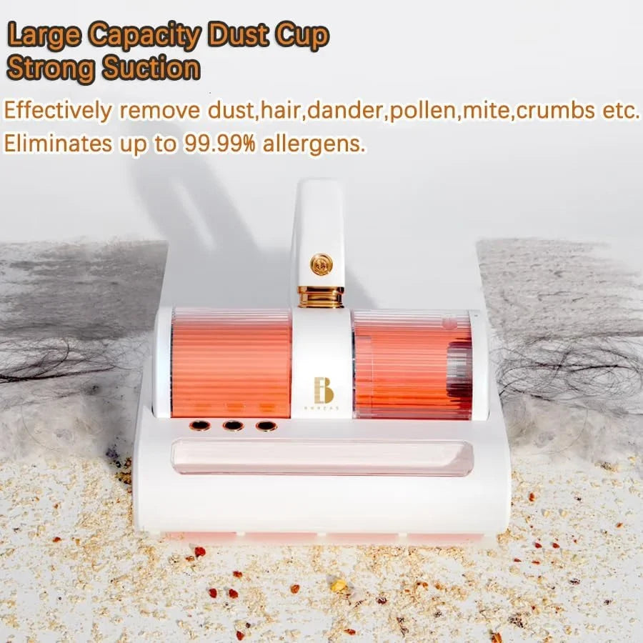 True Vacuum Hair,Crumbs,Dust, eliminates | removes | Beating Allergens/Mite,14kpa Cleaner Strong Handheld Pet, and Allergies Vacuum Bed Motors with Allergen Ultrasonic VC0011 Dual for