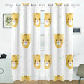 Inches) Curtain Heads Curtains Room,2 Cartoon Flat Tiger Bedroom POPCreation Window Panel Blind Blackout (52Wx84L Curtain Thermal Pattern Living Darkening for