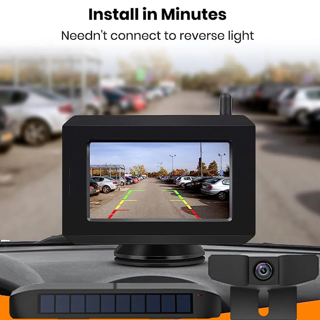 Digital Camera View Camera Highway Trucks, for Camera for Trailer,Pickup,Van Back Reverse Trailer Wireless Backup System Wireless Rear fit Up Observation Solar Hitch