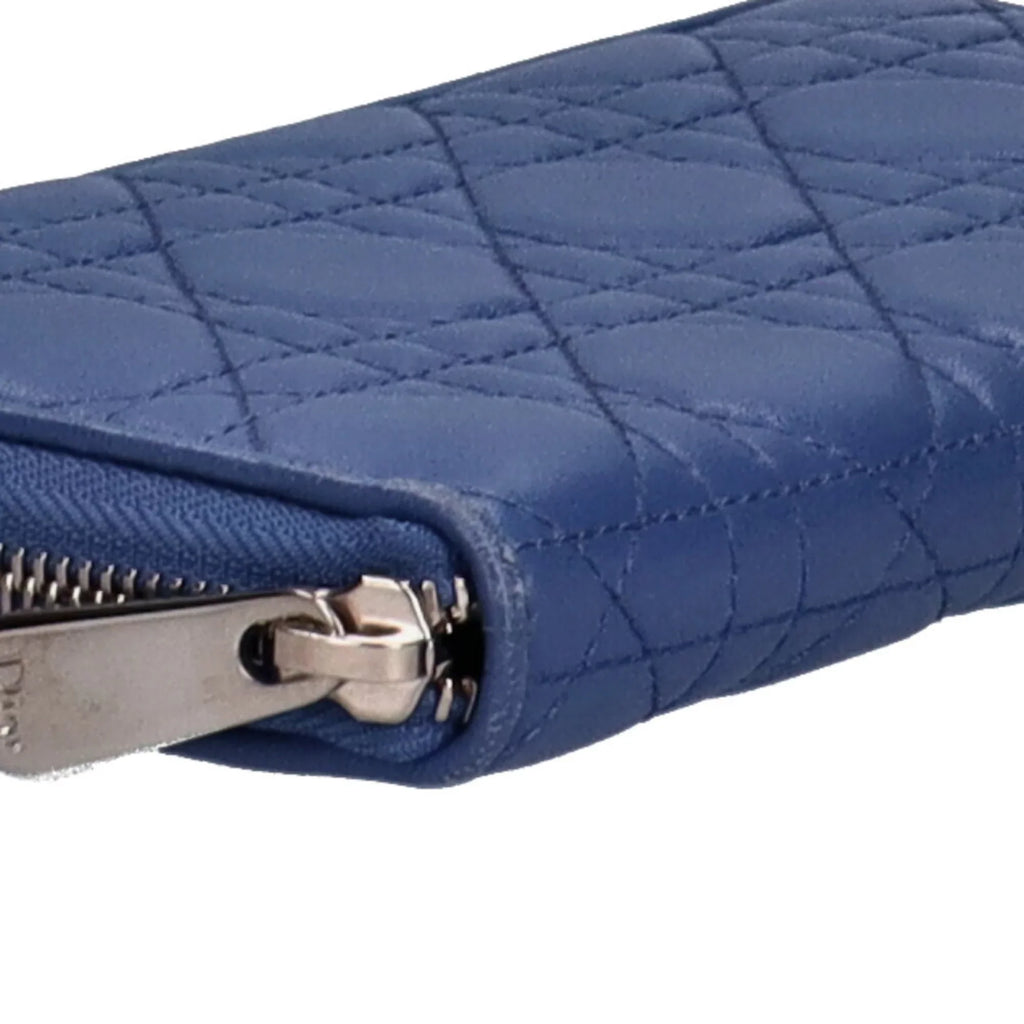 Dior Voyageur long (Good) ladies wallet Pre-Owned lambskin lady Christian
