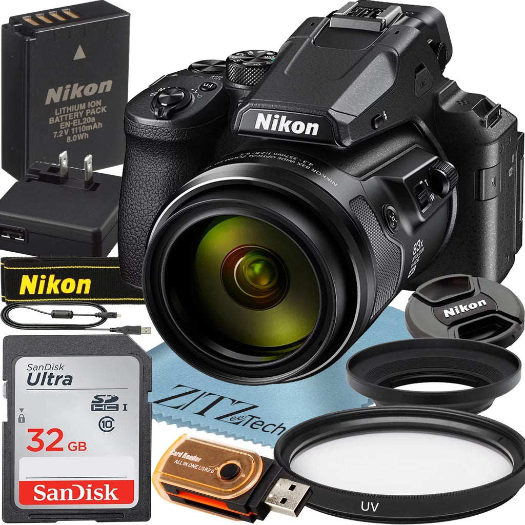 P950 + Memory + Filter Camera Nikon 32GB with Card ZeeTech SanDisk Digital Accesory
