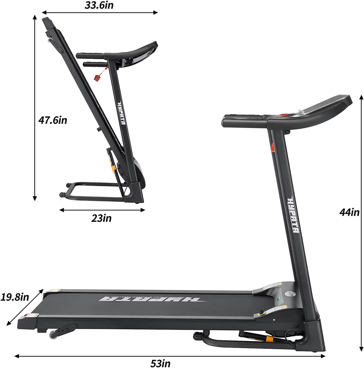 300 Home 12 Exercise Treadmill Electric for Incline, Folding Display, Max with Jogging Preset Treadmill Treadmill for with Programs Capacity Machine Running and Running 2.5 Walking
