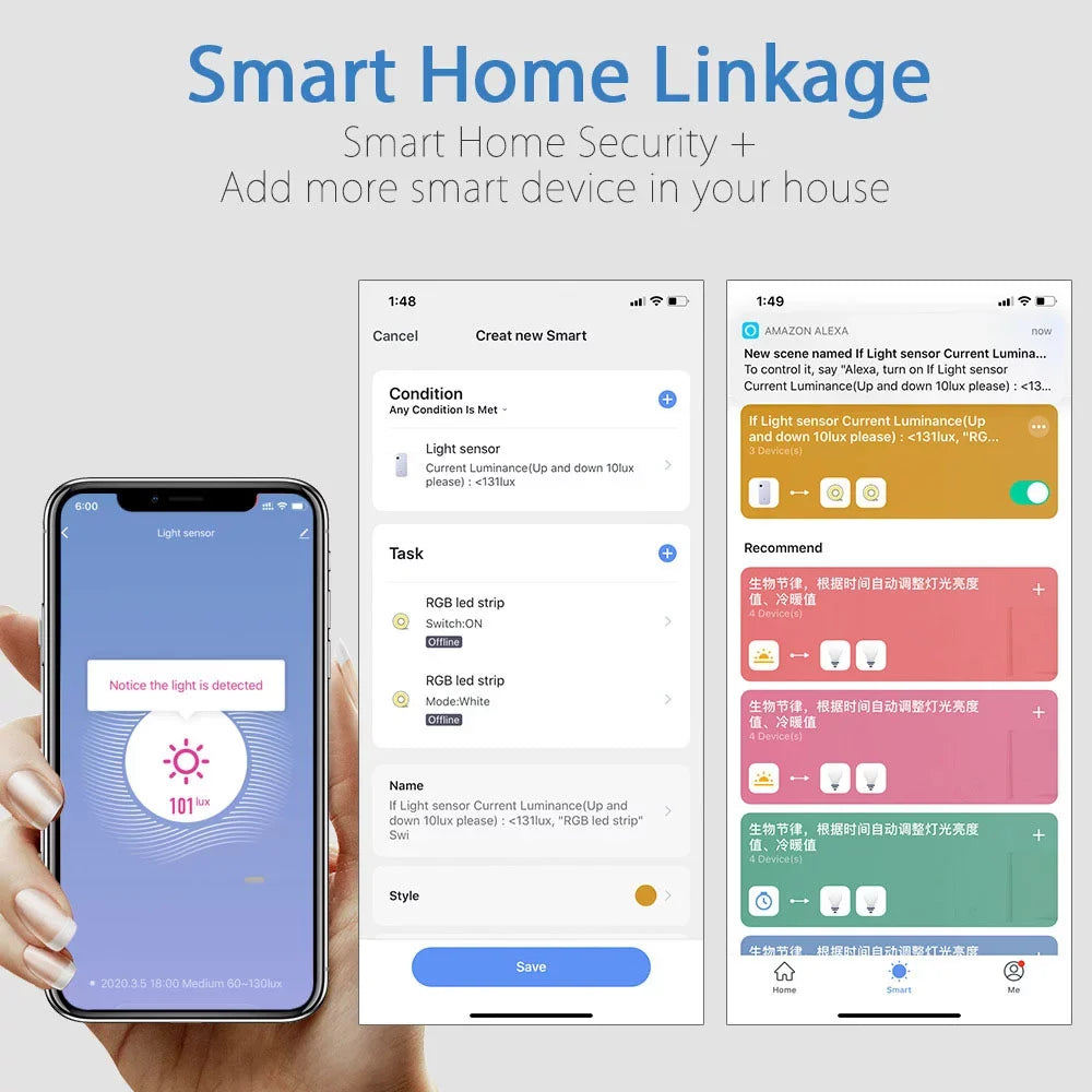 Illumination Home Brightness Control with Sensor Fits Device with Sensor Andoer Linkage Work Sensor