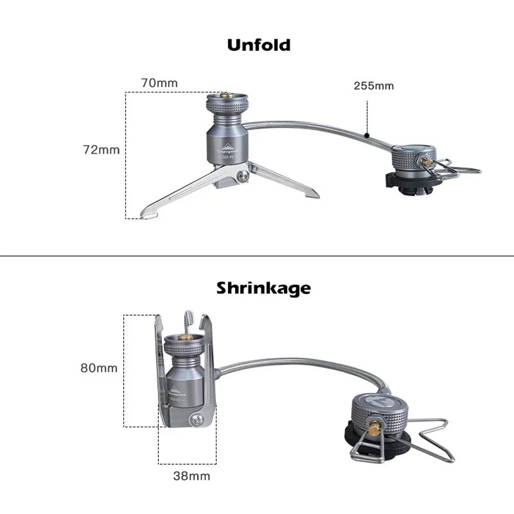 Adapter and Butane Gas Canisters, Tripods, Camping Gear Connector, Camping Stoves for