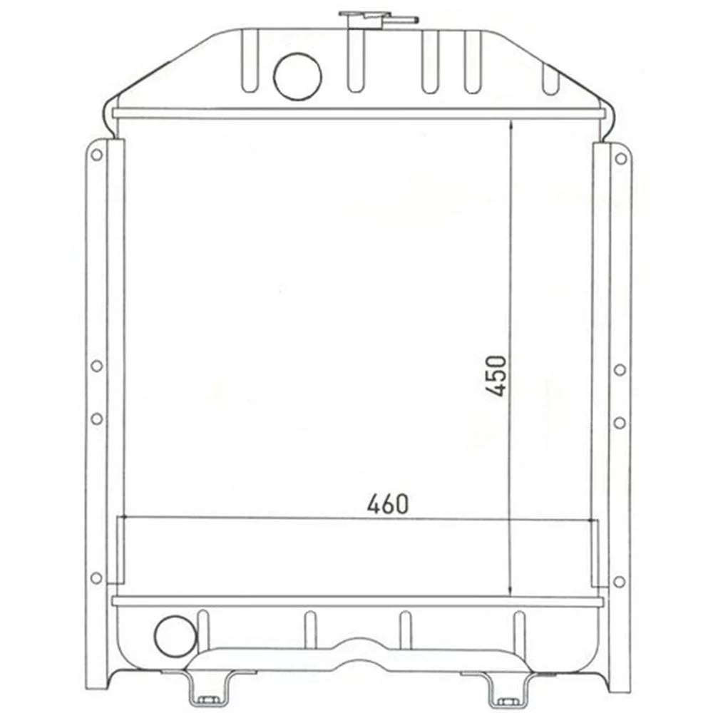 5118305 TD75 Radiator Holland TD60D TD85D RAParts TD650DT New + Ford TD75D Fits Tractor