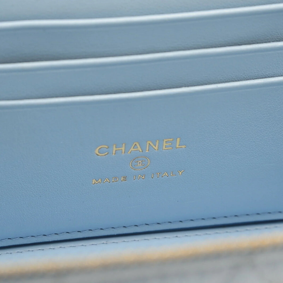 Blue Gold Pre-Owned Bag AP2805 Caviar Skin Logo Vanity (Good) Handle Shoulder Hardware Chanel