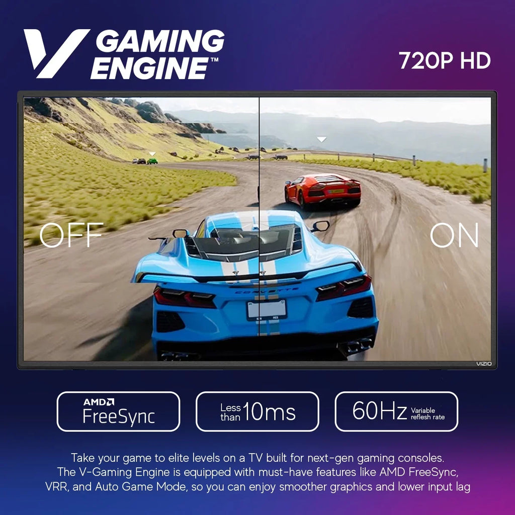 and Free Wall + Series Processor, 32 with Chromecast Inch - Mount AirPlay (Refurbished) Restored Smart Engine, 720p D32H-J09 Class (No V-Gaming D Stands) Built-in