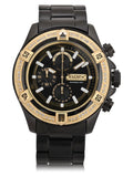 Elgin FG160064 Adult - Black Male Chrono and Watch Display with Analog Gold