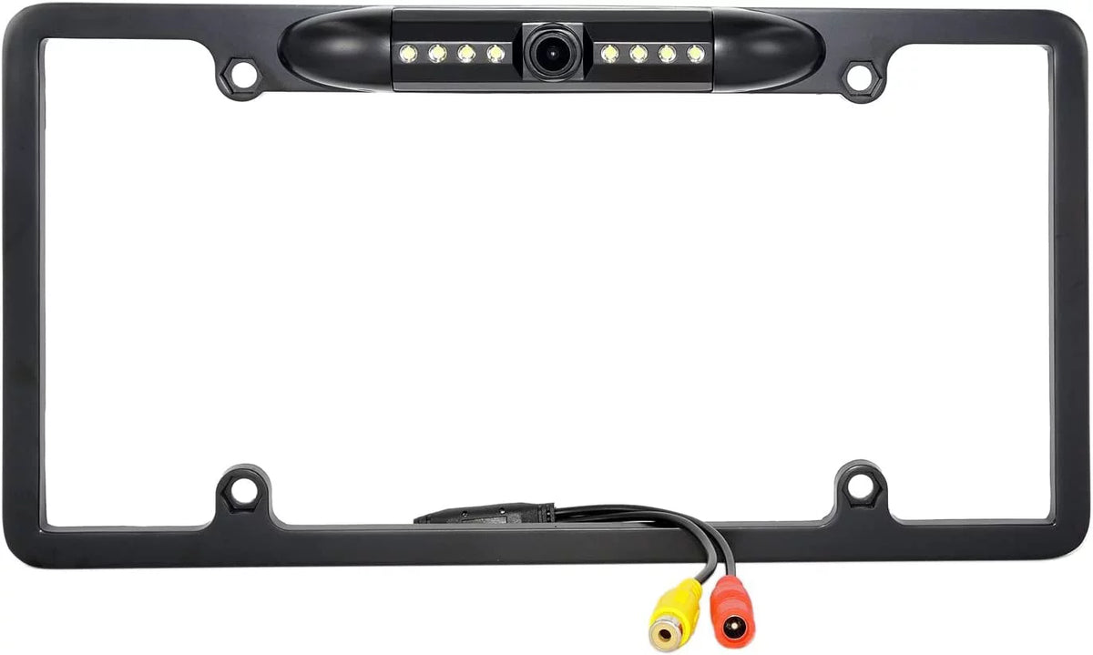 Backup Rearview Frame Plate KWV820BT for Black -V820BT Camera License