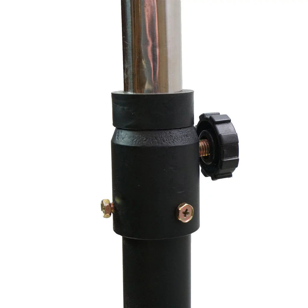 30" Fan Adjustable Jet Oscillating Black Pedestal 3-Speed Height Industrial