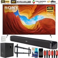 with 2020 4K Sound Smart Bundle 6-Outlet Bar 2020 Array Surge Subwoofer, Cleaner with Full XBR55X900H and Deco Gear Screen Sony Adapter, Mount, 55-inch Wall Essentials
