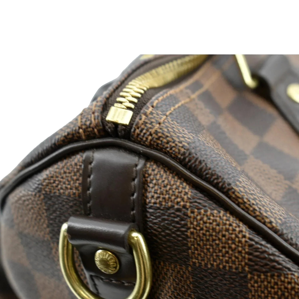 Brown Shoulder Pre-owned Bandouliere Damier Speedy Bag 30 Ebene