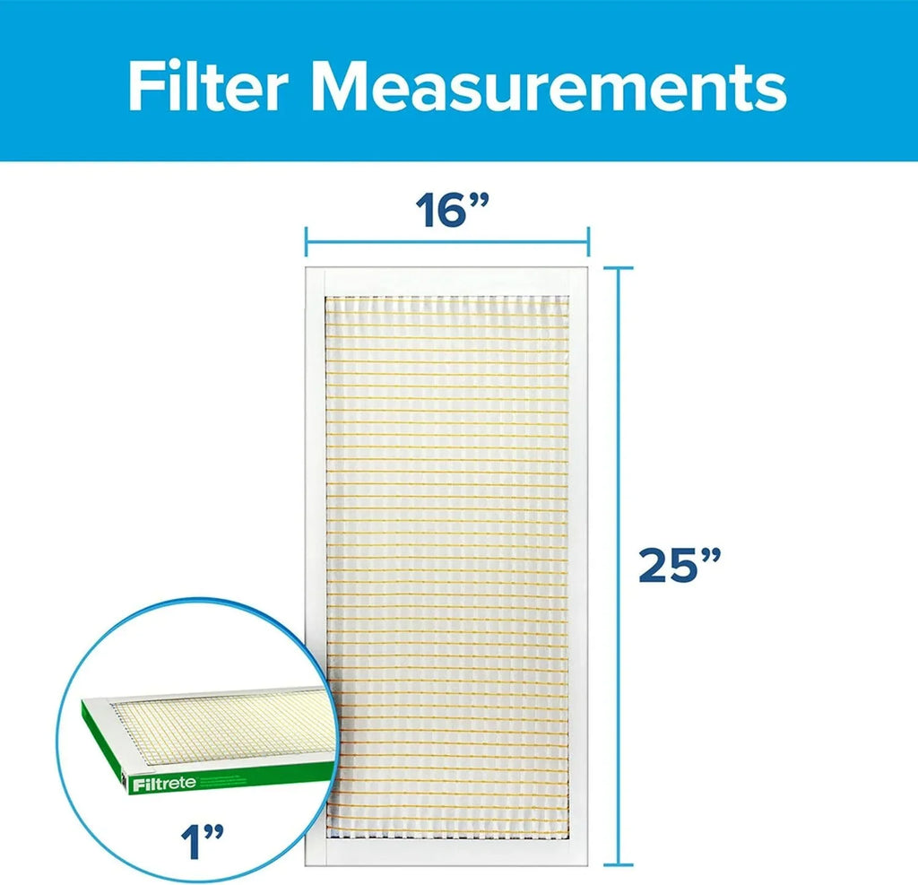 Air 1-Inch Clean Pet 4 Filters, Living Pleated Pollen Dander Filters 3-Month 8, and Filtrete Dust, Air Reduction Filter, 16x25x1 700,