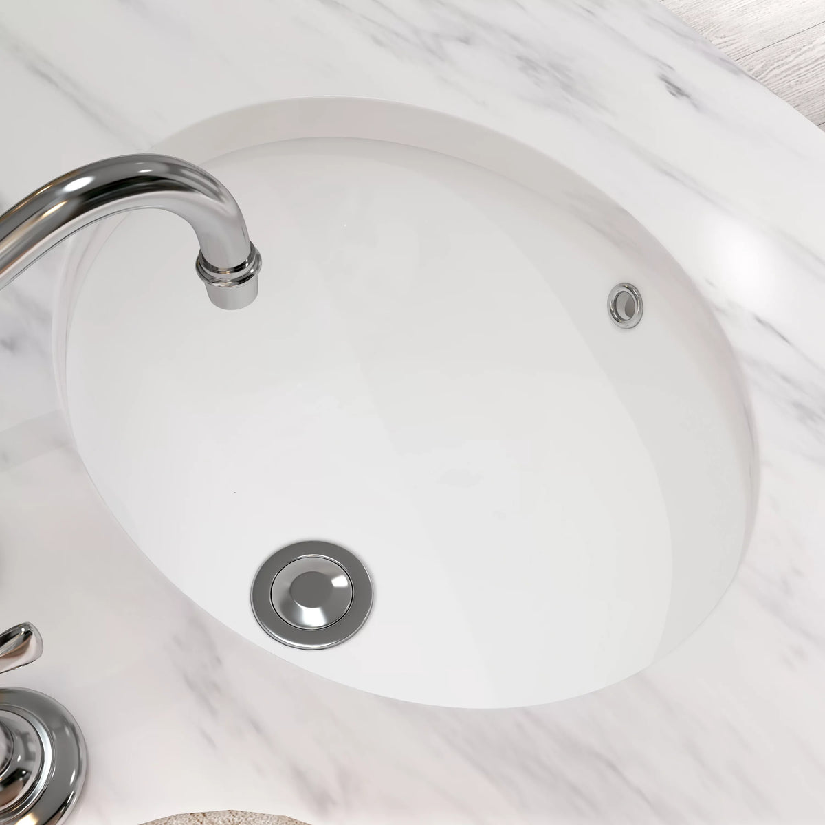 Vessel Oval Ceramic Sink White Finished Sink Bathroom , 17"x14" Glossy Undermount Shape