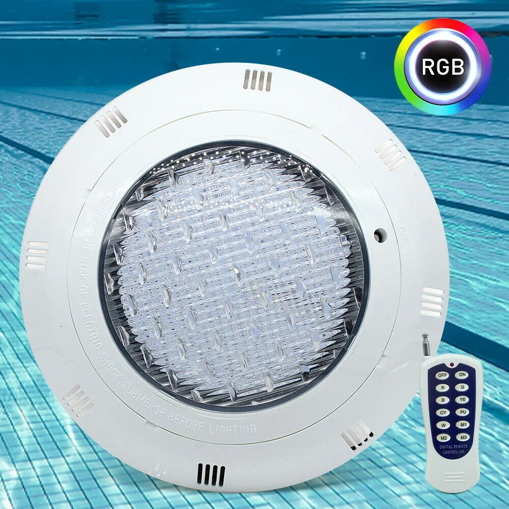 Pool Swimming AC12V 7Color Lights 36W IP68 Lamp Fountain Remote Light Fichiouy with Moistureproof Lamp Pool
