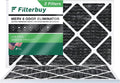 Filters with Filterbuy 14x24x1 Eliminator Air Furnace 8 Odor Activated Carbon Pleated (2-Pack)