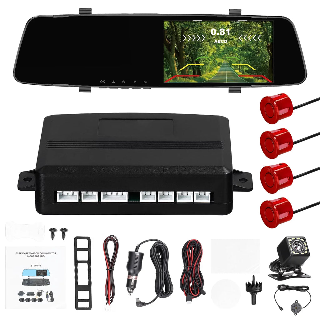 Dash 4 Radars 1080P Radars Rear Dual Dual 4.3 Dual 1080P Inch 4.3 4.3 Camera Camera Reverse Dazzduo Reverse Dash Radars Rear Camera,Dash 4 Inch Rear Camera Screen Rear Inch Support Screen Camera