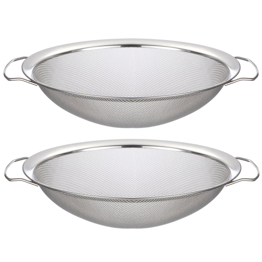 Stainless Strainer 11.4” 250μm for Paint, for Paint Ultra Paint Fine Honey, Filters Strainers, Ink, Latex, Seeds Filters Impurity 5 Mesh Paint Gallon Steel Meshes, 2PCS Buckets, Tiny