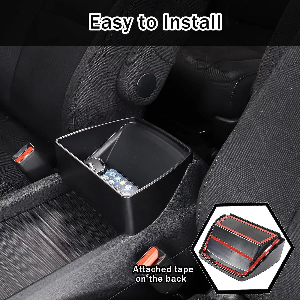 Control 2019-2023 Honda Material Secondary Central 2020-2023/ Center Box Pilot Storage Console for Armrest Organizer 2016-2022/ Tray Accessories, Passport Ridgeline Black