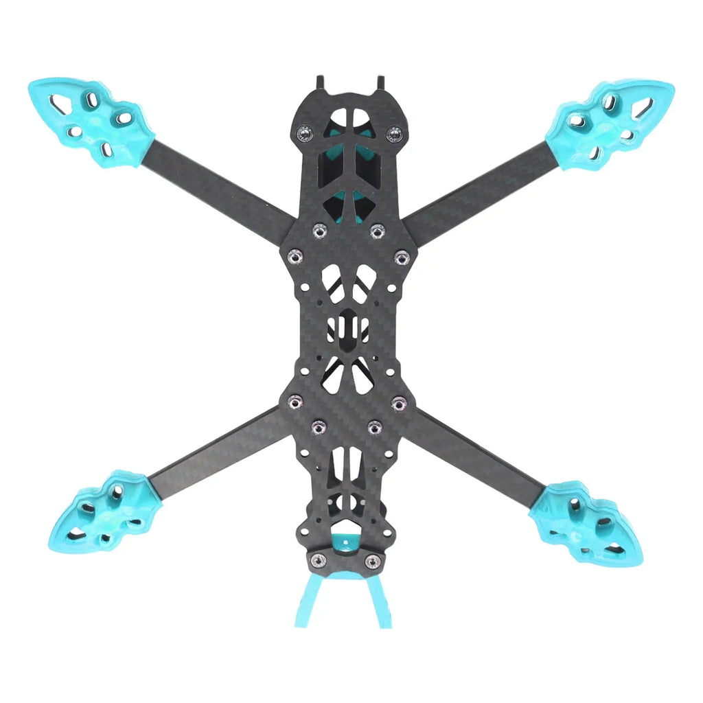 Fiber Racing Blue Quadcopter Buumin 225mm for Drone Drone Frame Carbon Frame Accessories Wheelbase Professional