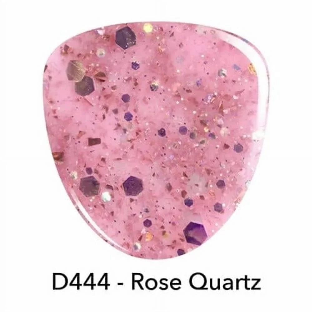 Powder oz Kit Liquids Starter Nail D444 Rose Revel with Quartz Dip Powder 0.5