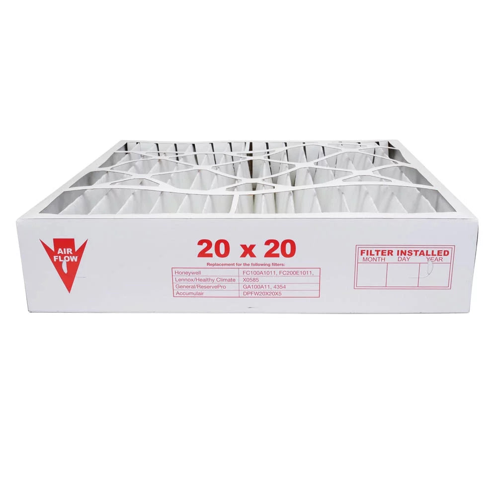 6-Pack Honeywell Replacement 20x20x5 Filter - 11, AIRx Air FC100A1011