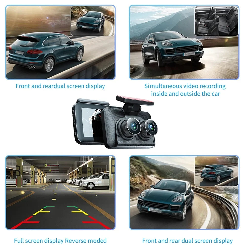 Inside Cam Rear Dash Cameras Car Rear Safety 3 Video Car Mirror 4in 4in 1080+720+480P Dash 1080+720+480P 4in Rearview Video Vision Camera,Cameras Aumotop Inside 1080+720+480P Car Cameras 3 Car Cam