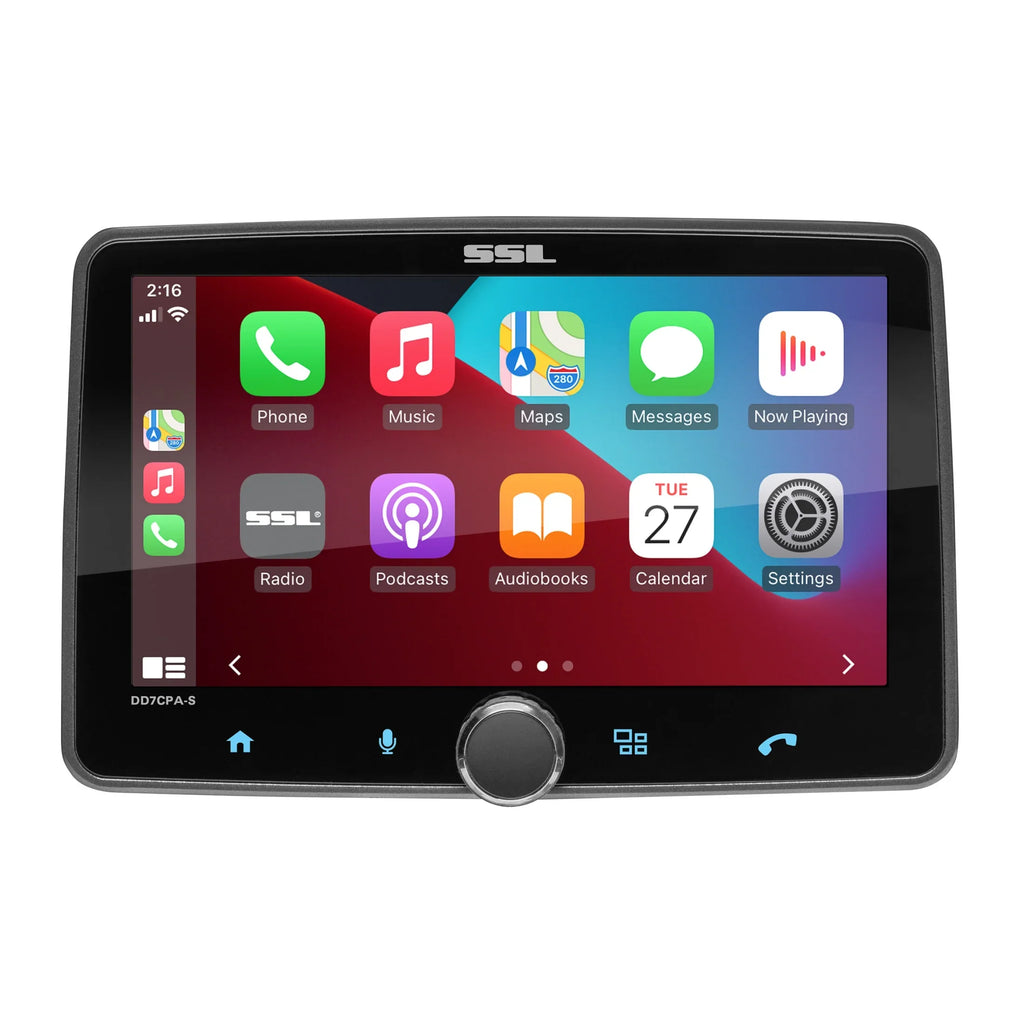 Auto, Sound Inch Car – Stereo Android Apple Storm Laboratories Din, Bluetooth, DD7CPA- Single 7 Backup Receiver, Camera / Radio No Audio CarPlay, Player, Touchscreen,