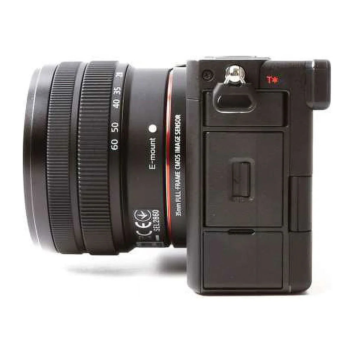 (Black) + with 28-60mm Bundle Alpha Lens Sony Camera + Flash 64GB Mirrorless a7C