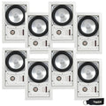 or pair, of Ceiling White speakers 4 total) Includes Speaker - - (Multipack SpeakerCraft Three Grill MT6 8 In-Wall