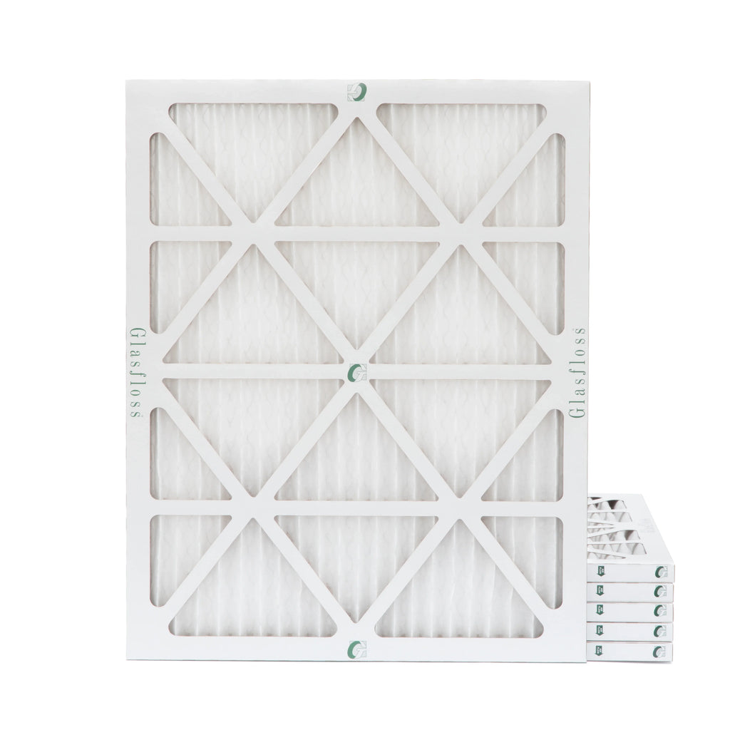 of 6 17-1/2 Filters Pleated x Glasfloss. Air by 7/8 Pack Size: 18x24x1 23-1/2 x Actual 10