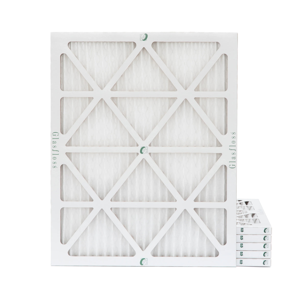 of 6 17-1/2 Filters Pleated x Glasfloss. Air by 7/8 Pack Size: 18x24x1 23-1/2 x Actual 10